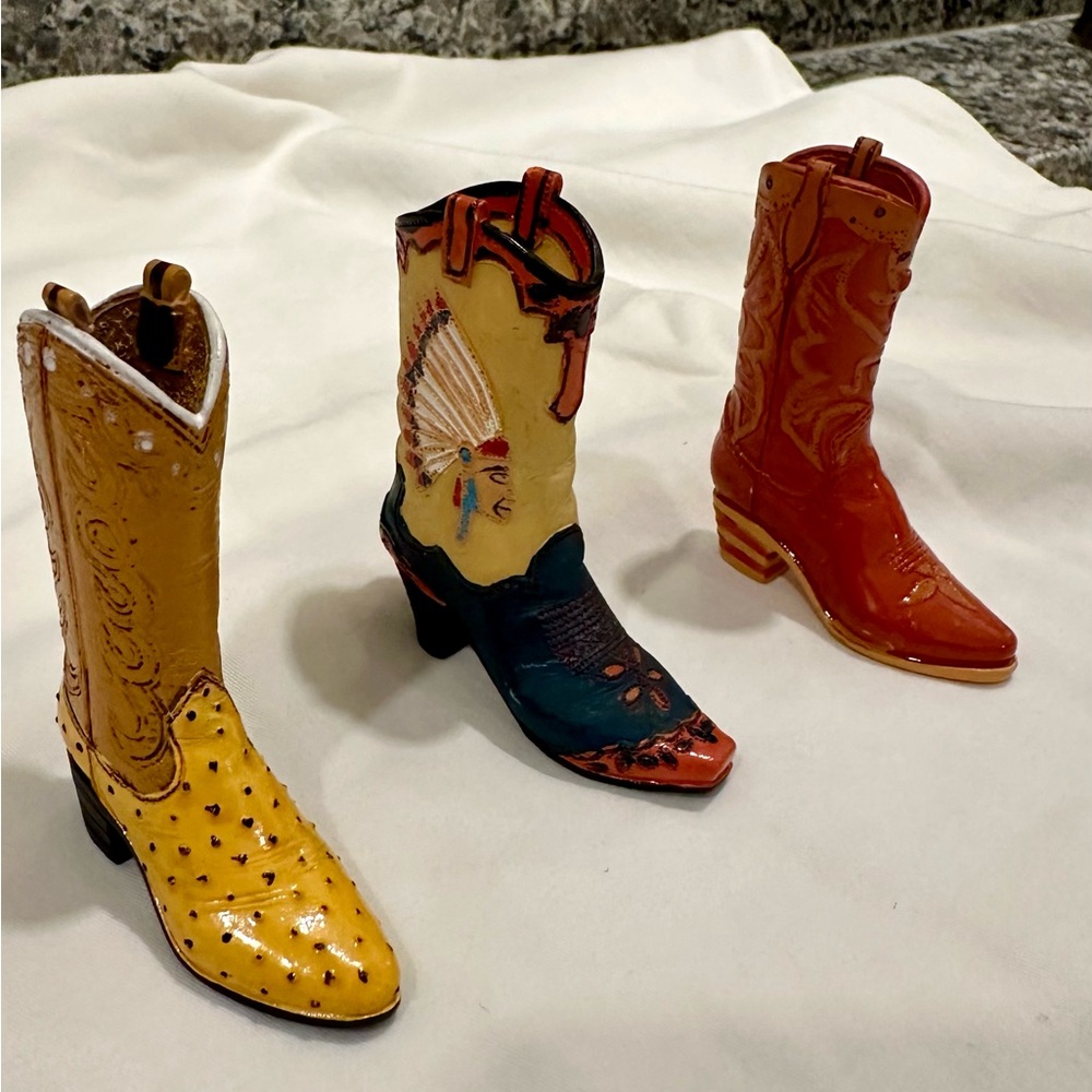 Vintage Cowboy Boot miniature Figurines - Picture 5 of 15